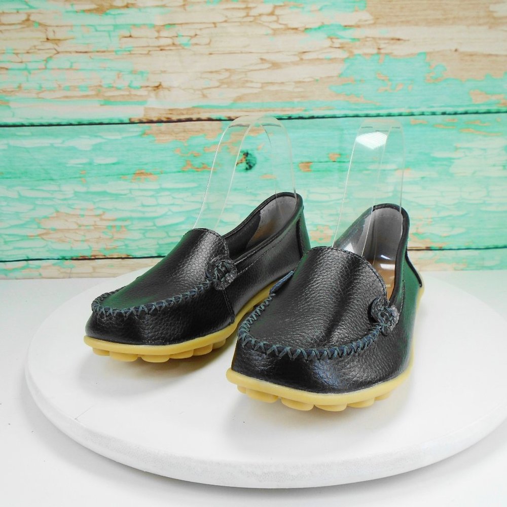 SALE/// Black Slip On Loafers